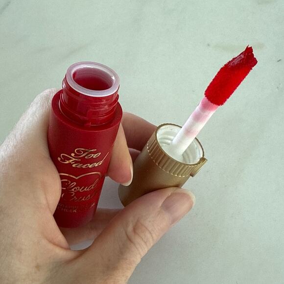 Too Faced Cloud Crush Whipped Lip and Cheek Color Red Velvet - Picture 3 of 3